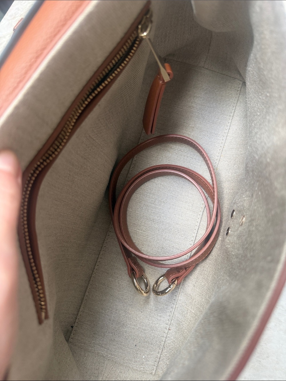Chloé Penelope Medium Caramel Brown Leather Shoulder Crossbody Bag - Picture 7 of 7
